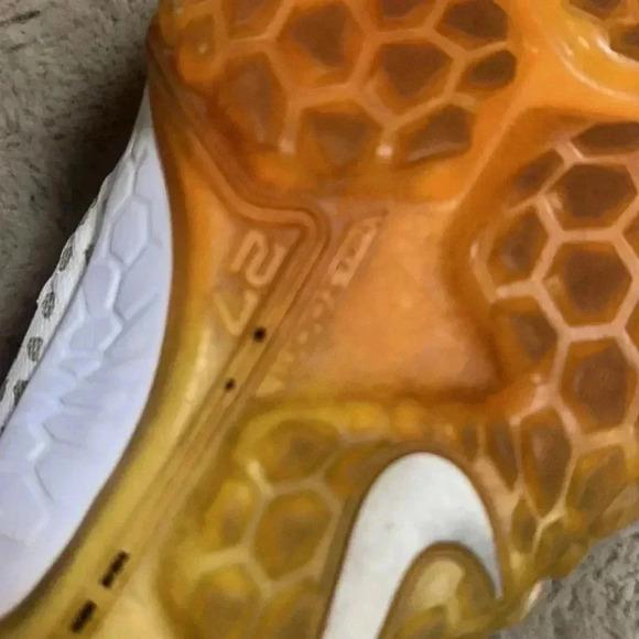 BNWOB Mens Nike Force Zoom Trout 6 Turf Shoes Size White AT3463-103 AS-IS - Picture 9 of 12